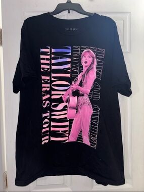 Taylor Swift The Eras Tour Lover Artwork Black Tee